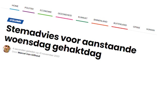 In een vlijmscherpe column voor de website InDePen.nl refereert boernalist en natuurboer Marcel van Silfhout aan Landverraad